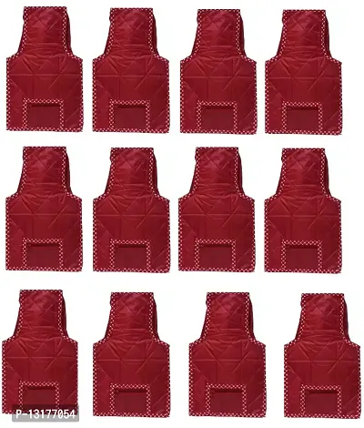 CLASSECRAFTS blouse cover High Quality Pack of 12 Parasuit Designer Blouse Cover Gift Organizer bag vanity pouch Keep blouse/Suit/Travelling Pouch(maroon)