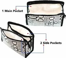 CLASSECRAFTS Pack of 1 Pcs Toiletry Organizer Jewelry Makeup Kit Bag Cosmetic Pouch Travel Organizer Travel Toiletry Kit(White)-thumb3