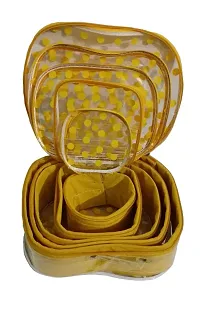 CLASSECRAFTS Combo Pack of 2 Pieces of best quality Makeup kit box Jewellery box, Vanity box, MakeUp Vanity Bag, storage Box, Multipurpose Kit, Travelling Bag Vanity Box(Yellow, Purple)-thumb3