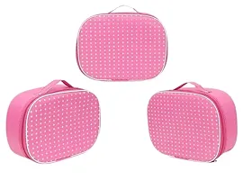 CLASSECRAFTS Combo cosmetic bag bridal organizer jewellery storage Makeup and Jewellery Vanity Box  (Pink)-thumb3
