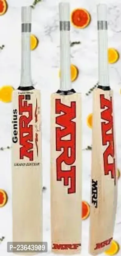 Genius MRF Popular Willow Cricket Bat with Cover (No. 6) with 1 ball-thumb4