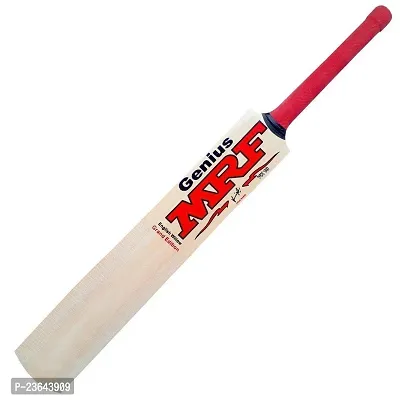 Genius MRF Popular Willow Cricket Bat with Cover (No. 6) with 1 ball-thumb2