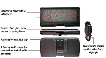 Modern Leather Mobile Belt Pouch Cover Holster Case with Belt Clip-thumb2