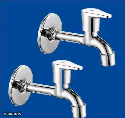 Livefast Vigo Stainless Steel Long Bib Tap with Wall Flange- Pack of 2