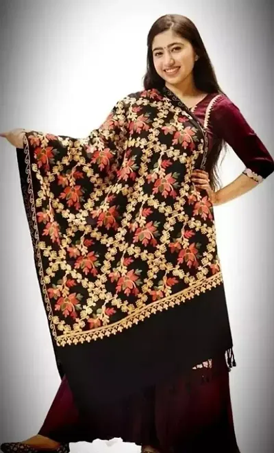 Stylish Wool Printed Dupattas For Women