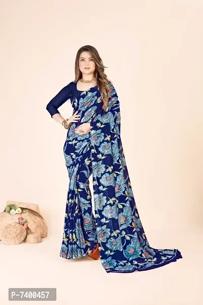 Flower Georgette saree