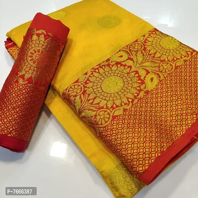 Classic Cotton Woven Saree with Blouse piece