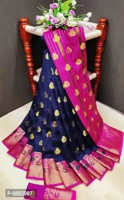 Classic Cotton Silk Woven Saree with Blouse piece