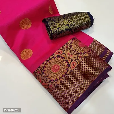 Classic Cotton Silk Woven Saree with Blouse piece