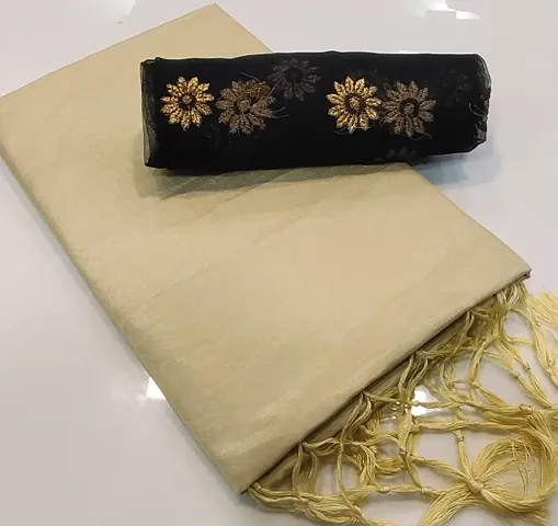  Silk Cotton Saree with Blouse piece 