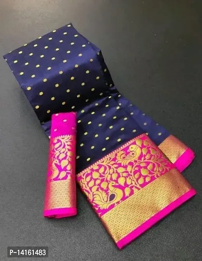 Classic Cotton Silk Jacquard Saree with Blouse piece