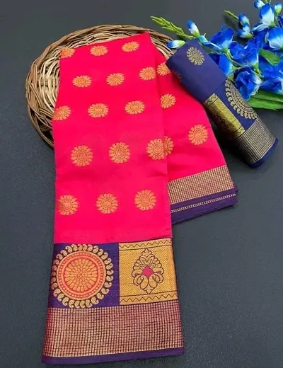 Alluring Cotton Silk Saree with Blouse piece 