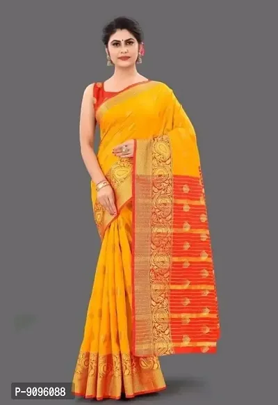 Classic Cotton Silk Woven Saree with Blouse piece