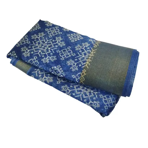Beautiful Printed Cotton Sarees With Blouse Piece