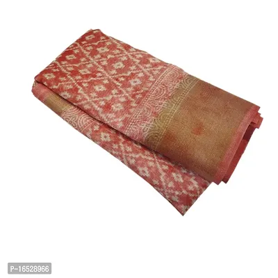 Beautiful Cotton Printed Saree With Blouse Piece-thumb0