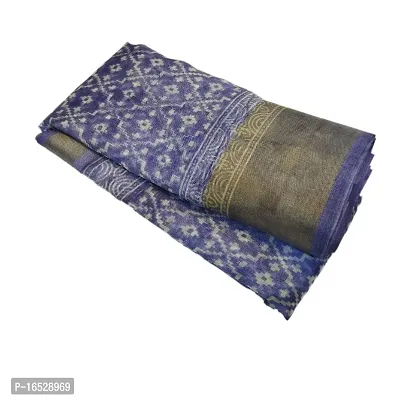 Beautiful Cotton Printed Saree With Blouse Piece