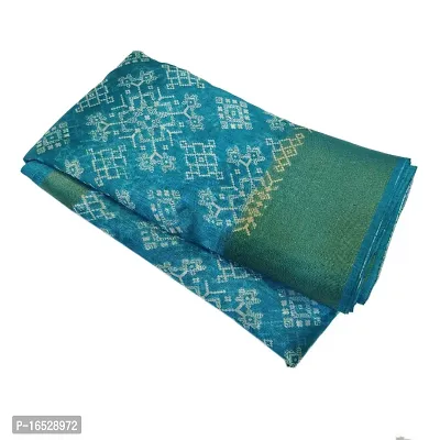 Beautiful Cotton Printed Saree With Blouse Piece