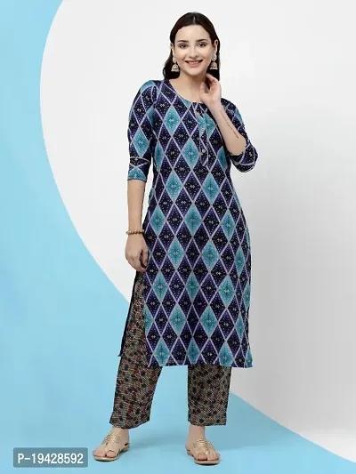 Women Cotton Blend Kurta and Pant Set