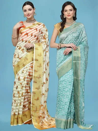 Elegant Georgette Saree with Blouse piece 