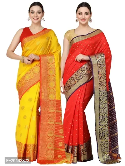 Buy Kashvi sarees Georgette with Blouse Piece Saree (Pack of 2)  (Combo_1152_2_1287_Multi_One Size) at Amazon.in