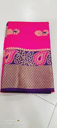 Elegant Cotton Silk Saree With Blouse Piece
