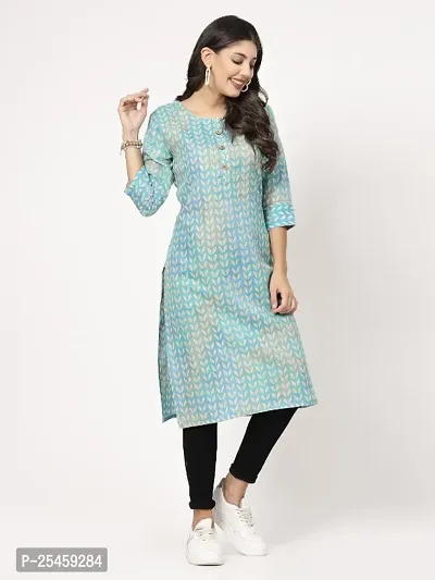 Printed Cotton Floral Kurti for Women