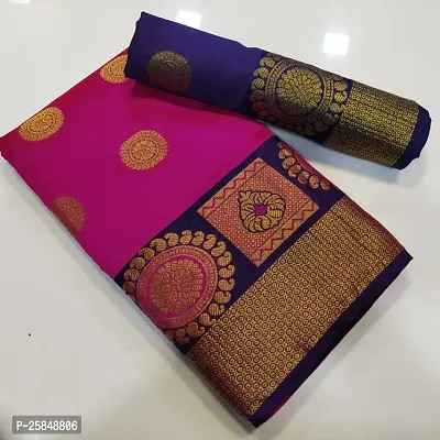 Classic  Cotton Silk  Banarasi Saree with Blouse Piece