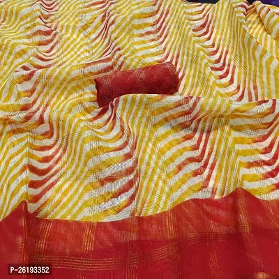 cotton saree with Blouse-thumb0