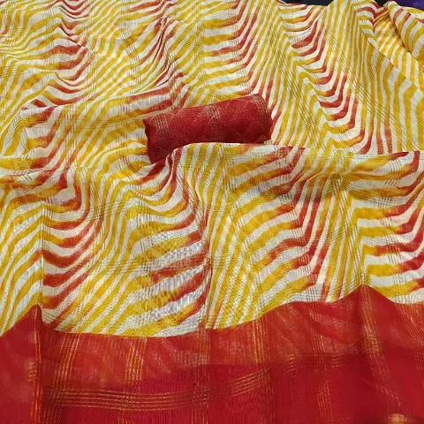 Hot Selling Cotton Saree with Blouse piece 