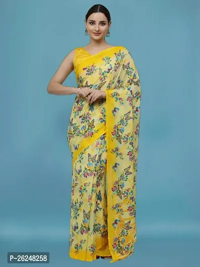 Classic Georgette Saree with Blouse piece for women