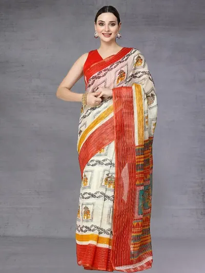 New In Cotton Saree with Blouse piece 