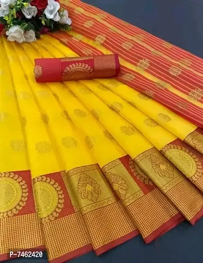 Beautiful Cotton Silk Saree with Blouse piece