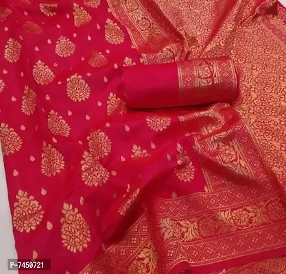Elegant Cotton Silk Banarsi Saree With Blouse Piece For Women