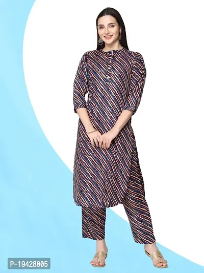 Women Cotton Blend Kurta and Pant Set