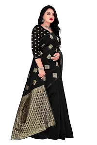 Trendy Chanderi Silk Saree with Blouse Piece for Women-thumb1