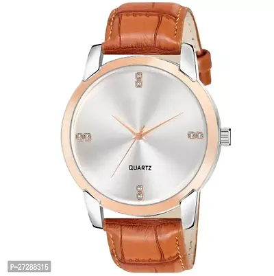 Stylish Brown Leatherette Analog Watches For Women