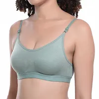 Stylish Cotton Blend Self Design Bras - Pack of 3-thumb1