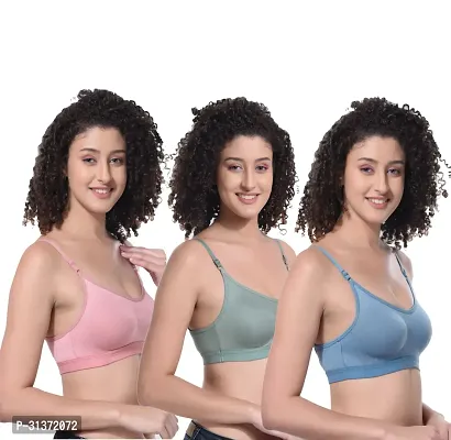 Women Sports Bra Non Padded Pack Of 3-thumb4