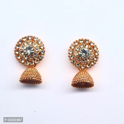 Elegant Brass Earrings For Women-thumb2