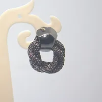 Twinkle Station Trendy Black shine  Stud earrings for women  girls-thumb1