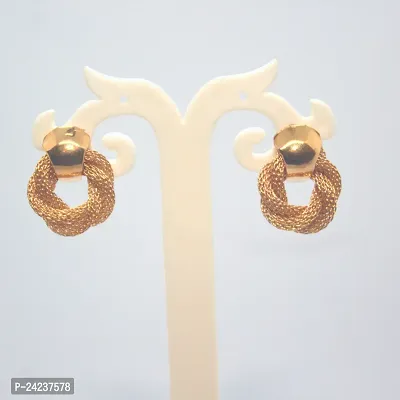 Twinkle Station-Trendy Gold Shine Stud earrings for women  girls