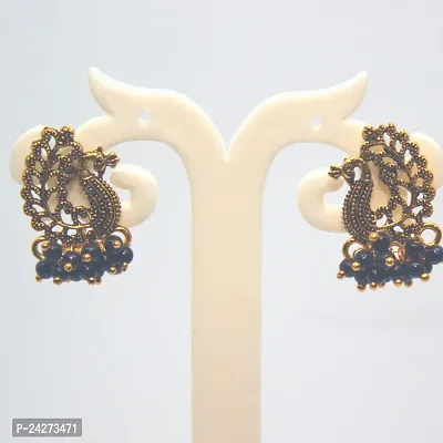 Twinkle Station Trending Peacock Stud earrings for women  girls-thumb3