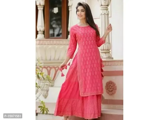 Fancy Rayon Kurti for Women-thumb0