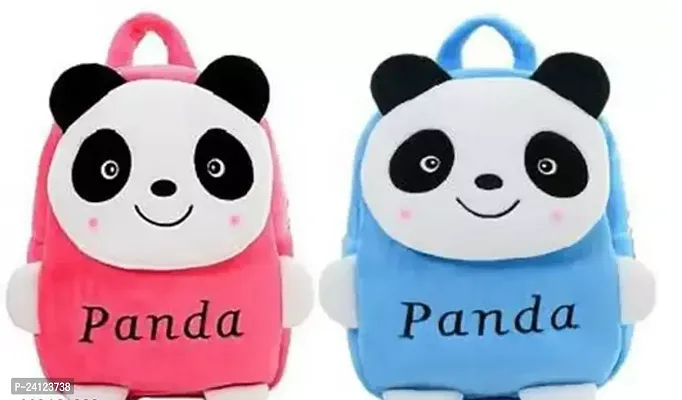 School Bags Soft Plush Backpack For Kids Pack of 2