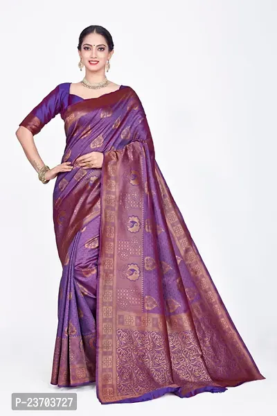 Soft silk banarsi silk saree with pure jari butta and border
