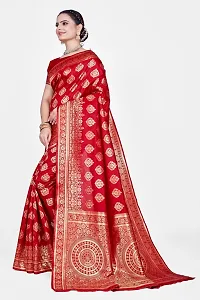 Zari Woven banarsi silk saree bridal wear sarees-thumb2