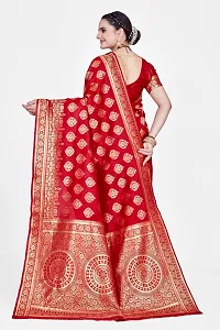 Zari Woven banarsi silk saree bridal wear sarees-thumb3