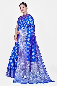 Zari Woven banarsi silk saree bridal wear sarees-thumb3