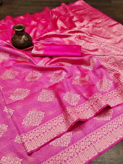 New In Polycotton Saree with Blouse piece 