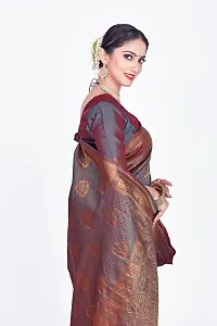 Soft silk banarsi silk saree with pure jari butta and border-thumb4